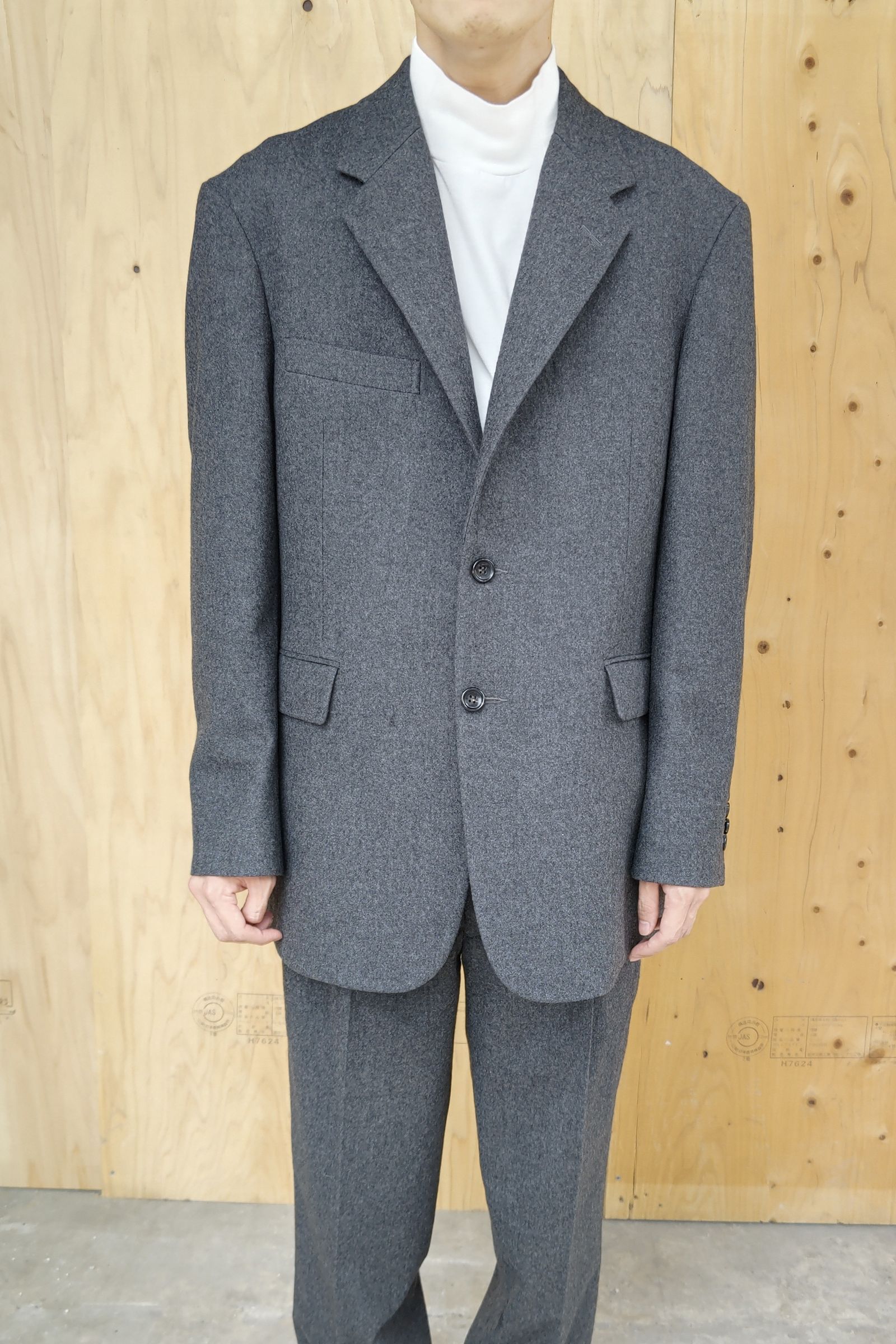 WEWILL - tailored square jacket -gray- 22aw | asterisk