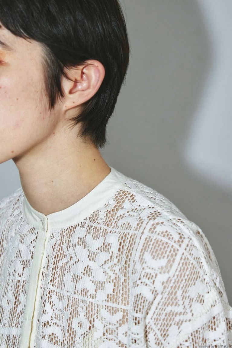 TODAYFUL - block lace shirts -white- 22 pre fall | asterisk