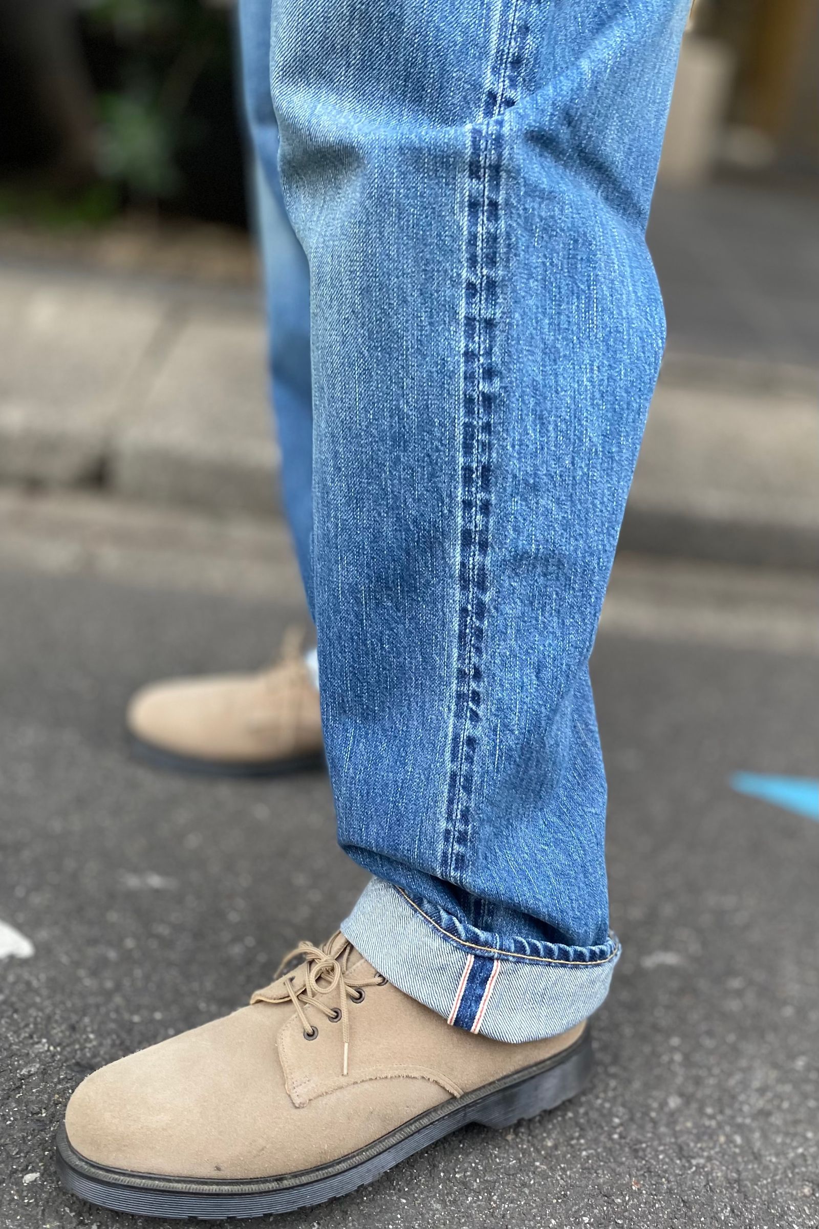 A.PRESSE - washed denim pants e -indigo- 23ss men | asterisk
