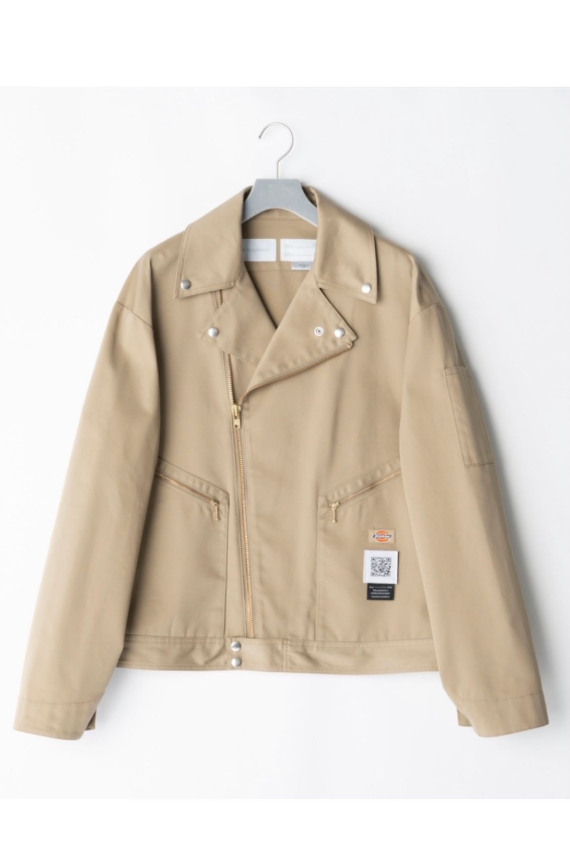 FUMITO GANRYU - double jacket x dickies collaboration -beige- 22ss