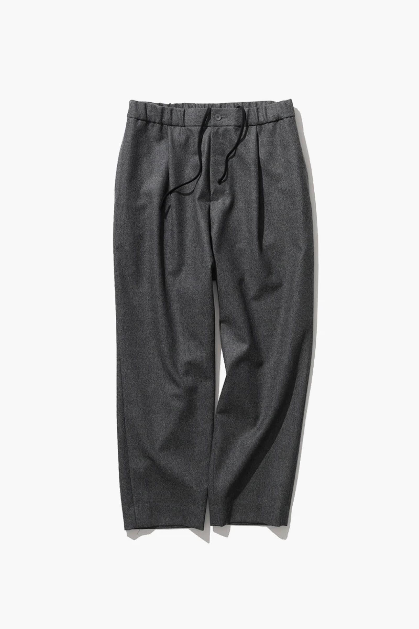 ATON - wool saxony tapered easy pants 21aw men | asterisk