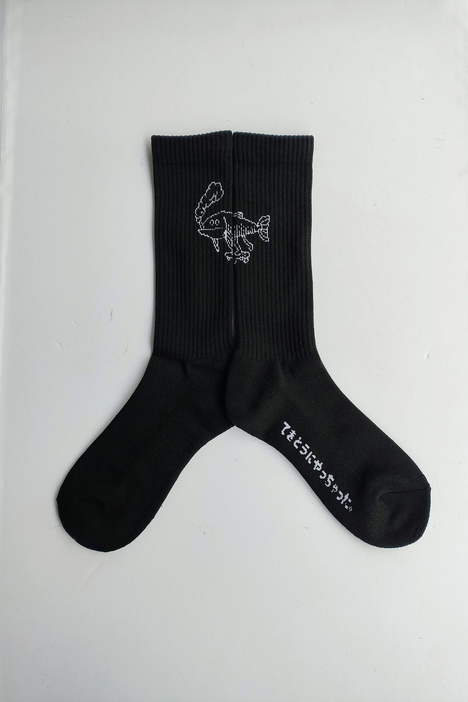 Chaos Fishing Club - 1PAC OSAKANA KUN SOCKS -BLACK-24ss | asterisk