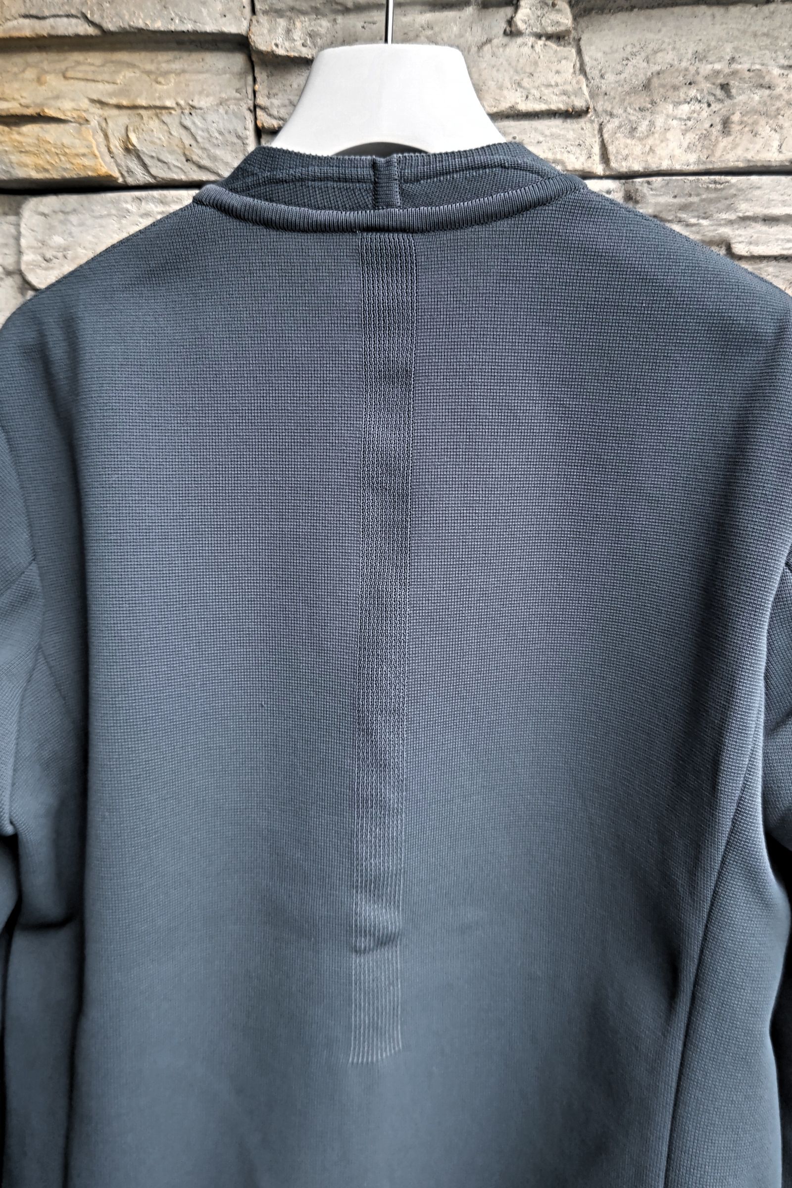 MILAN RIB DOUBLE BREASTED COLLARLESS JACKET