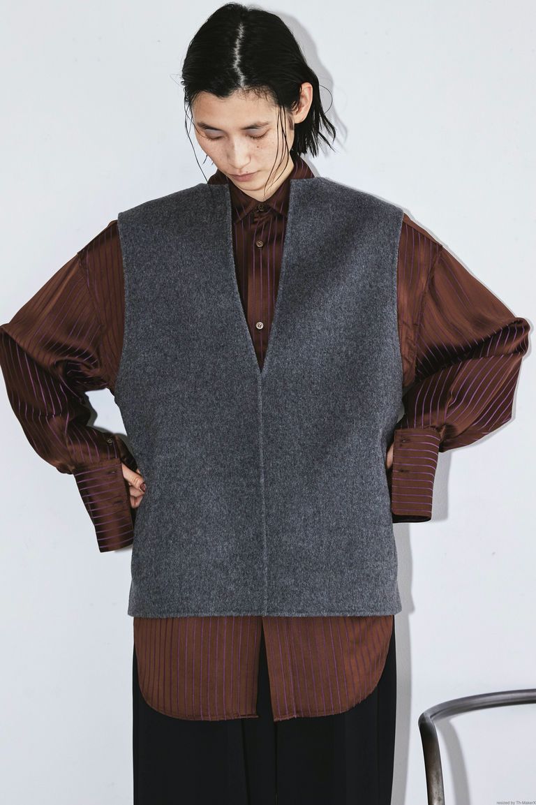 todayful Keyneck Wool Vest