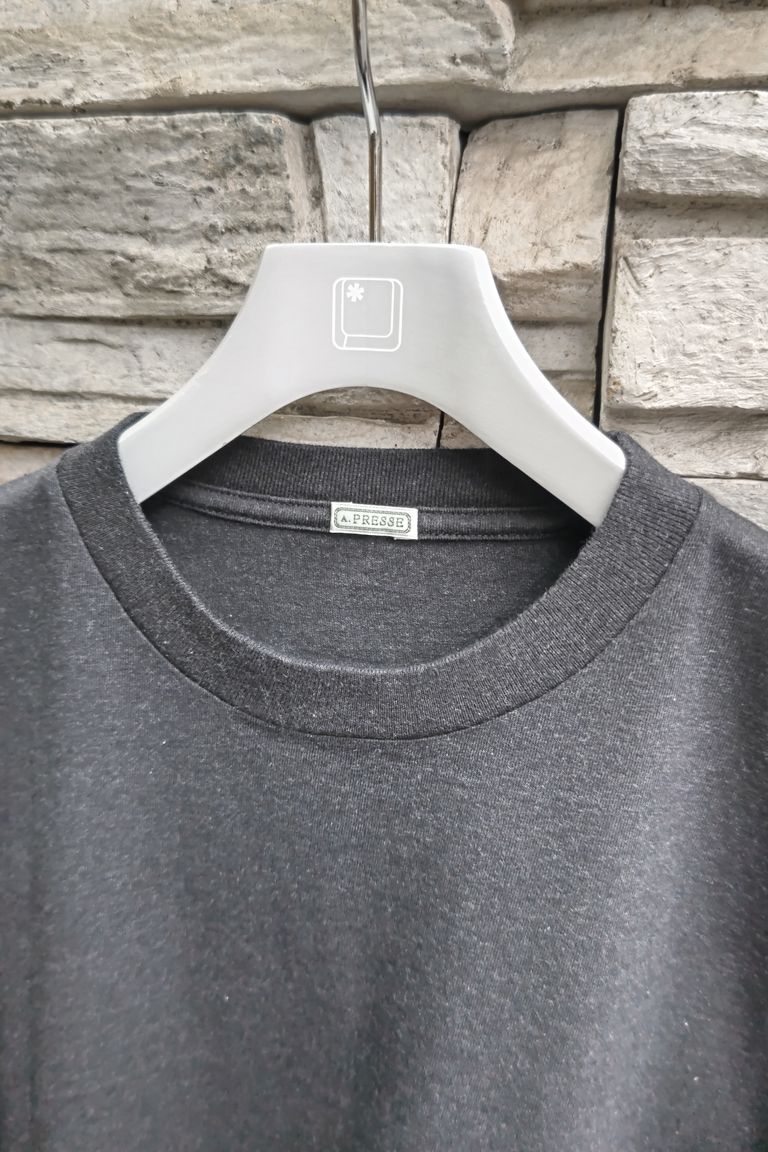 A.PRESSE - Light Weight T-shirt -charcoal- 23ss | asterisk 