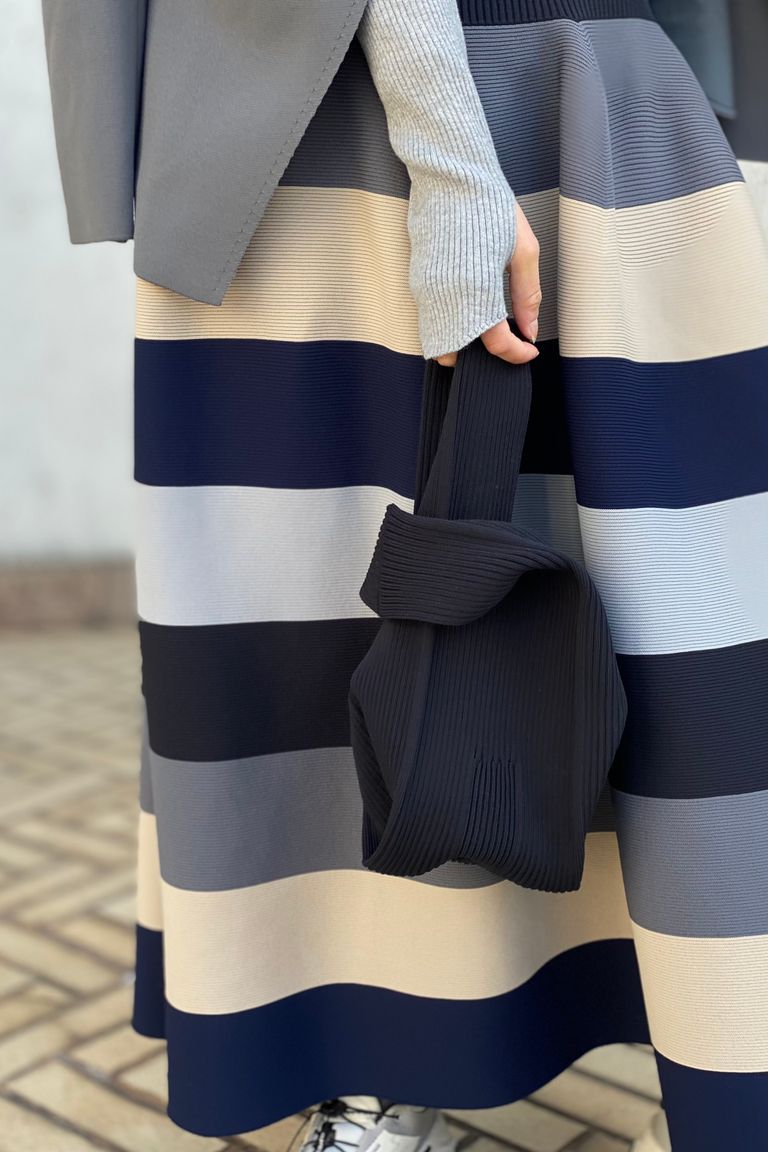 CFCL - notched rib bag -black- 23ss | asterisk 