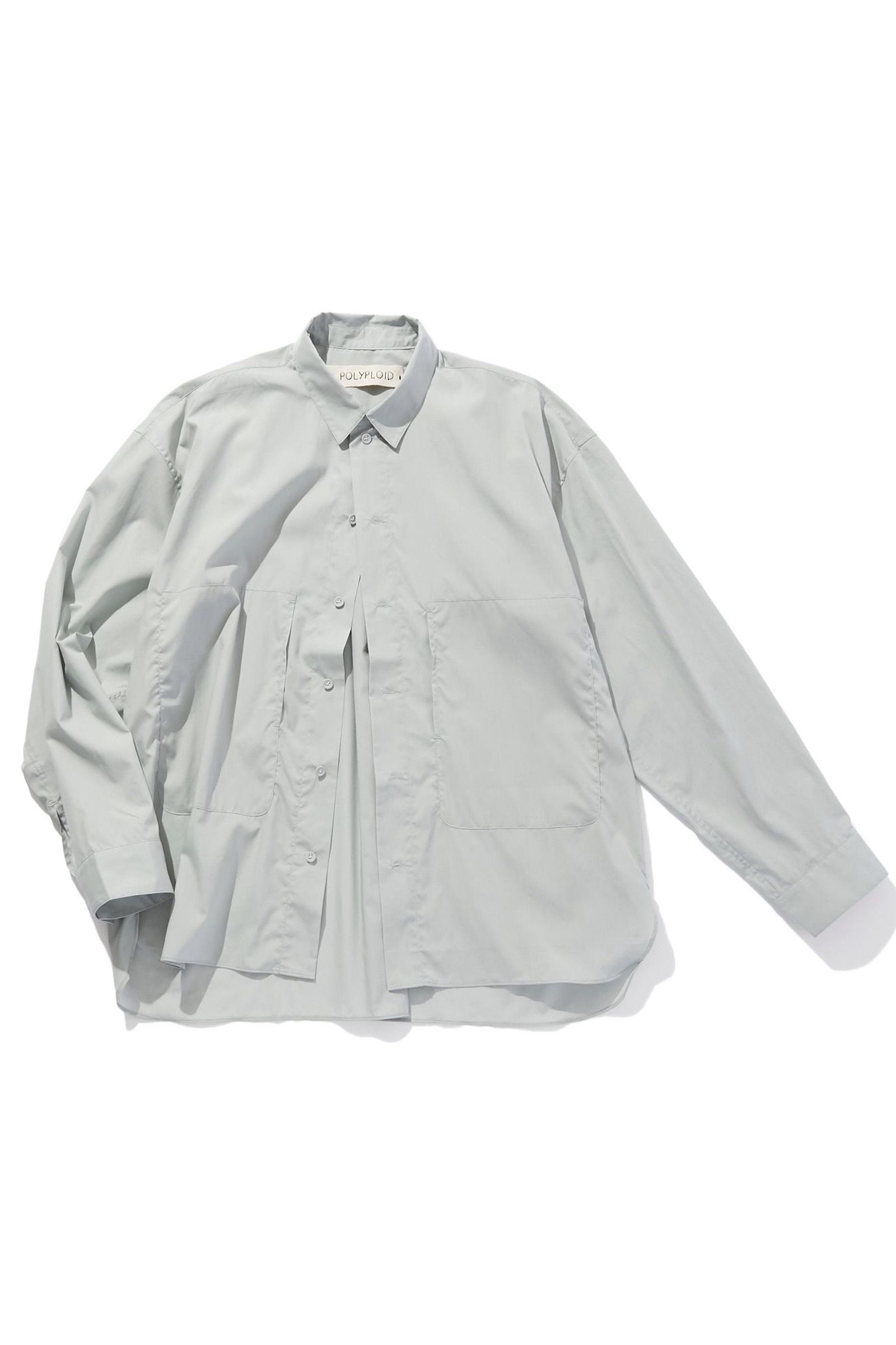 POLYPLOID - shirt jacket c -pale blue-22ss | asterisk