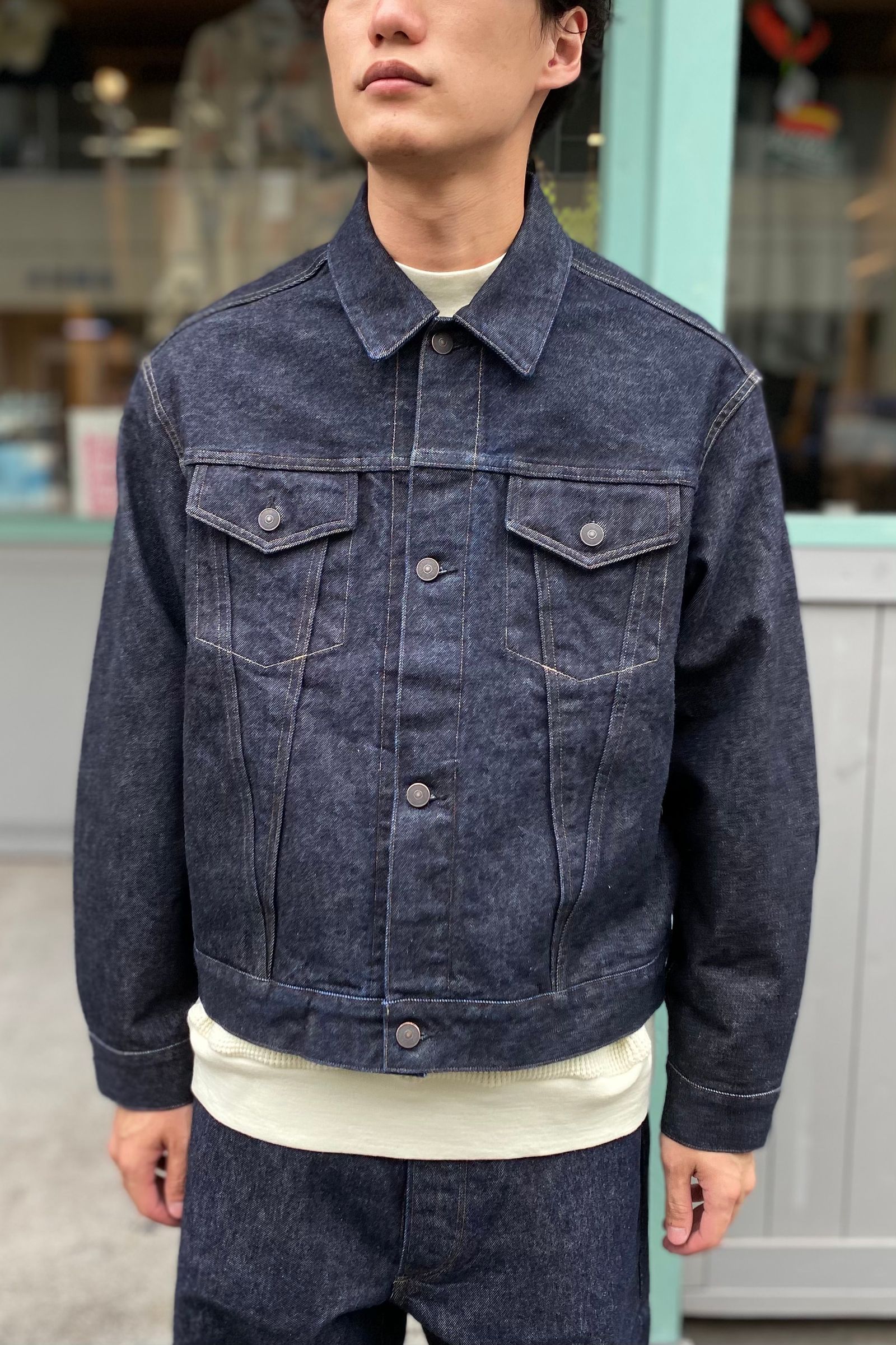 blurhms - blurhms rootstock 13.5oz denim jacket 3rd type 21aw mens