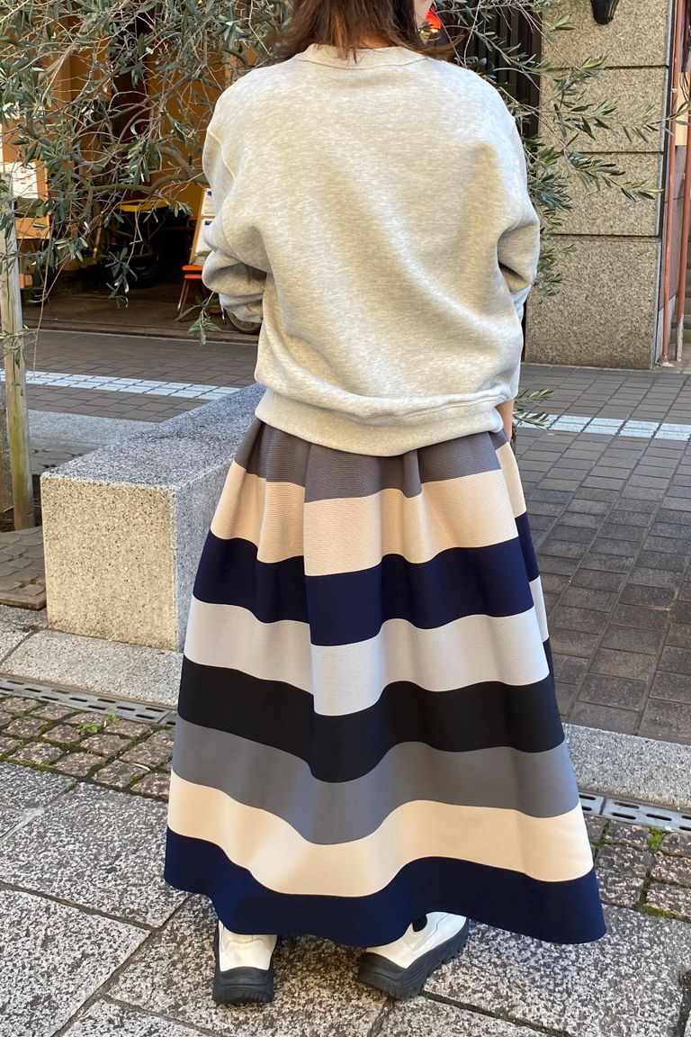 CFCL - pottery skirt 1 -black multi- 23ss women | asterisk