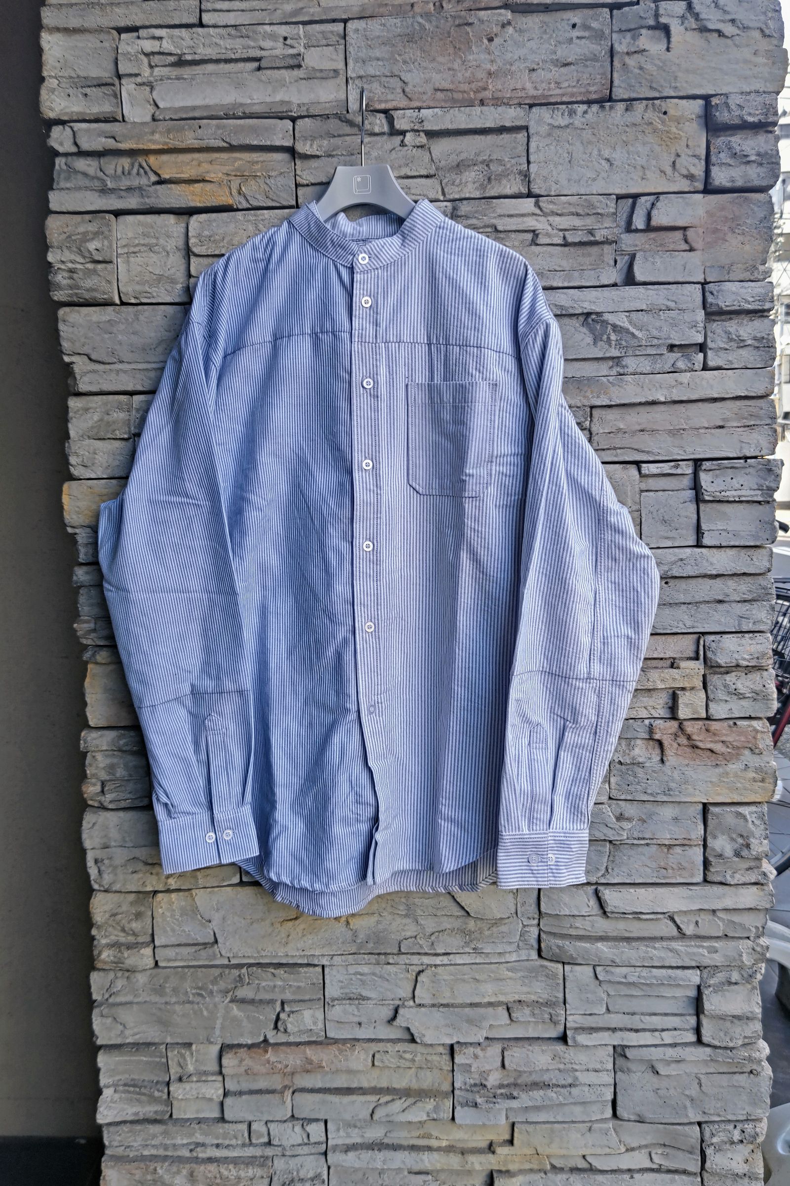 SEEALL - layered shirt -mix stripe- 23aw men | asterisk
