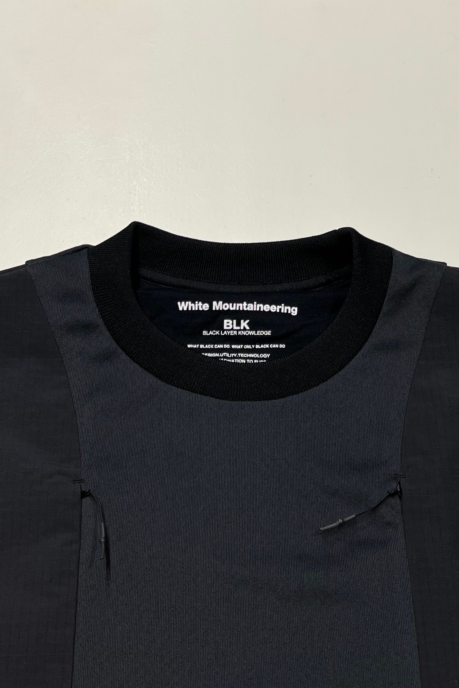 White Mountaineering - -blk- mesh layered pullover 22ss men 