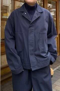 Y - organic cotton recycle polyester twill tapered easy trousers  