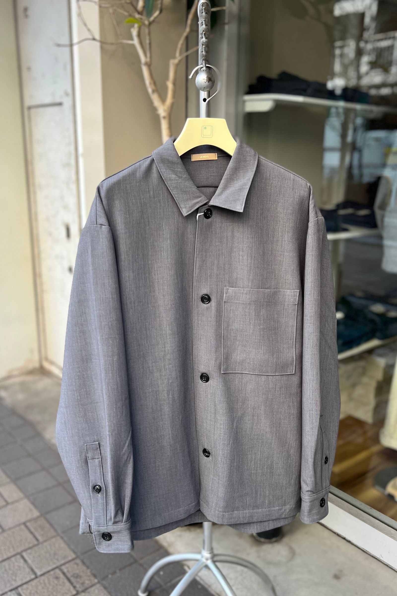 LAMOND - rayon cpo jacket -grey- 22ss | asterisk