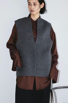 todayful Keyneck Wool Vest