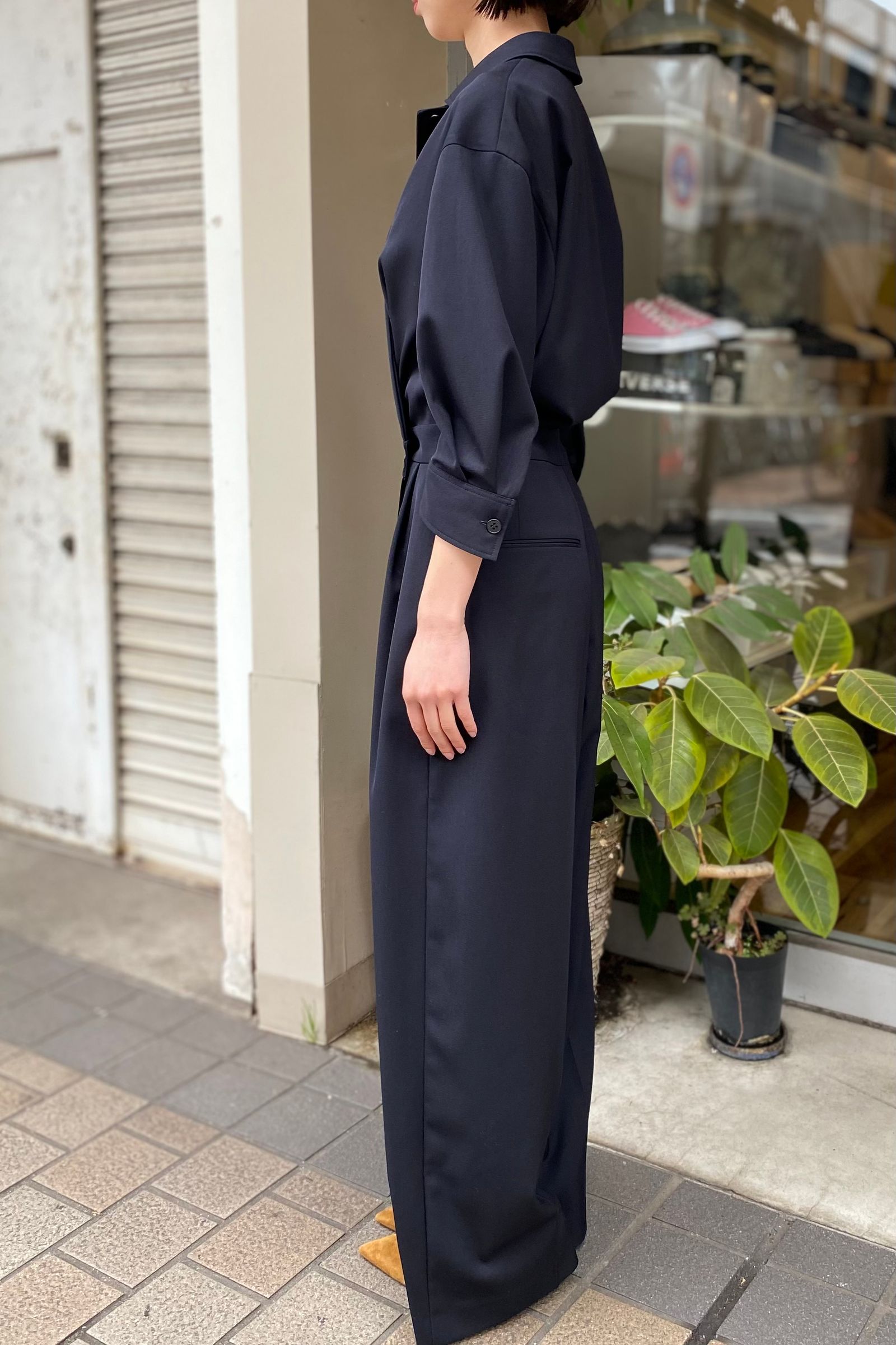 IIROT - jumpsuit -navy- 23ss | asterisk