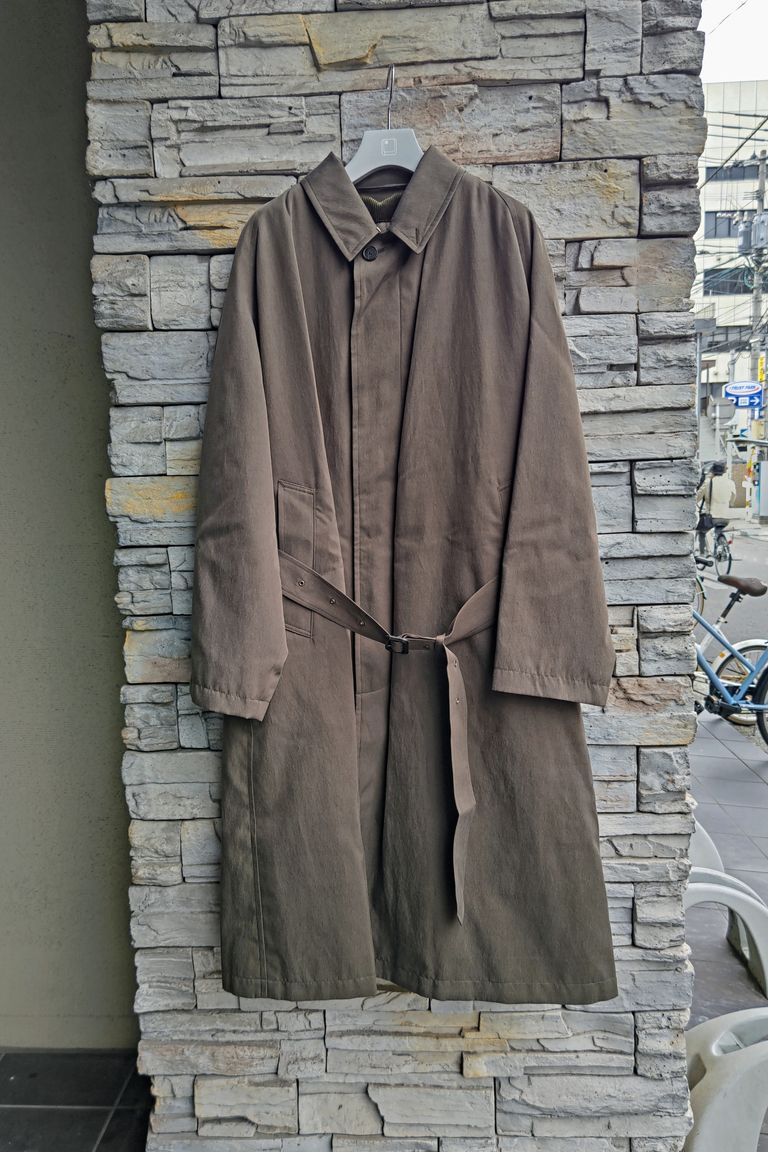 A.PRESSE - Lining Detachable Silk Coat -brown khaki- 23aw | asterisk