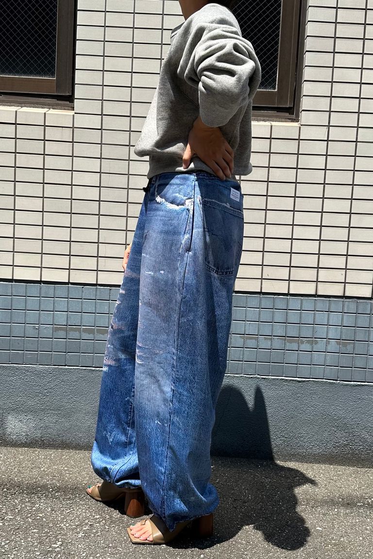 TALKING ABOUT THE ABSTRACTION - Print Wide PT-Denim-2024AW | asterisk