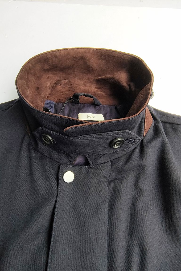 awasa - ウールギャバジンセイリングジャケット-Navy- 24aw men | asterisk