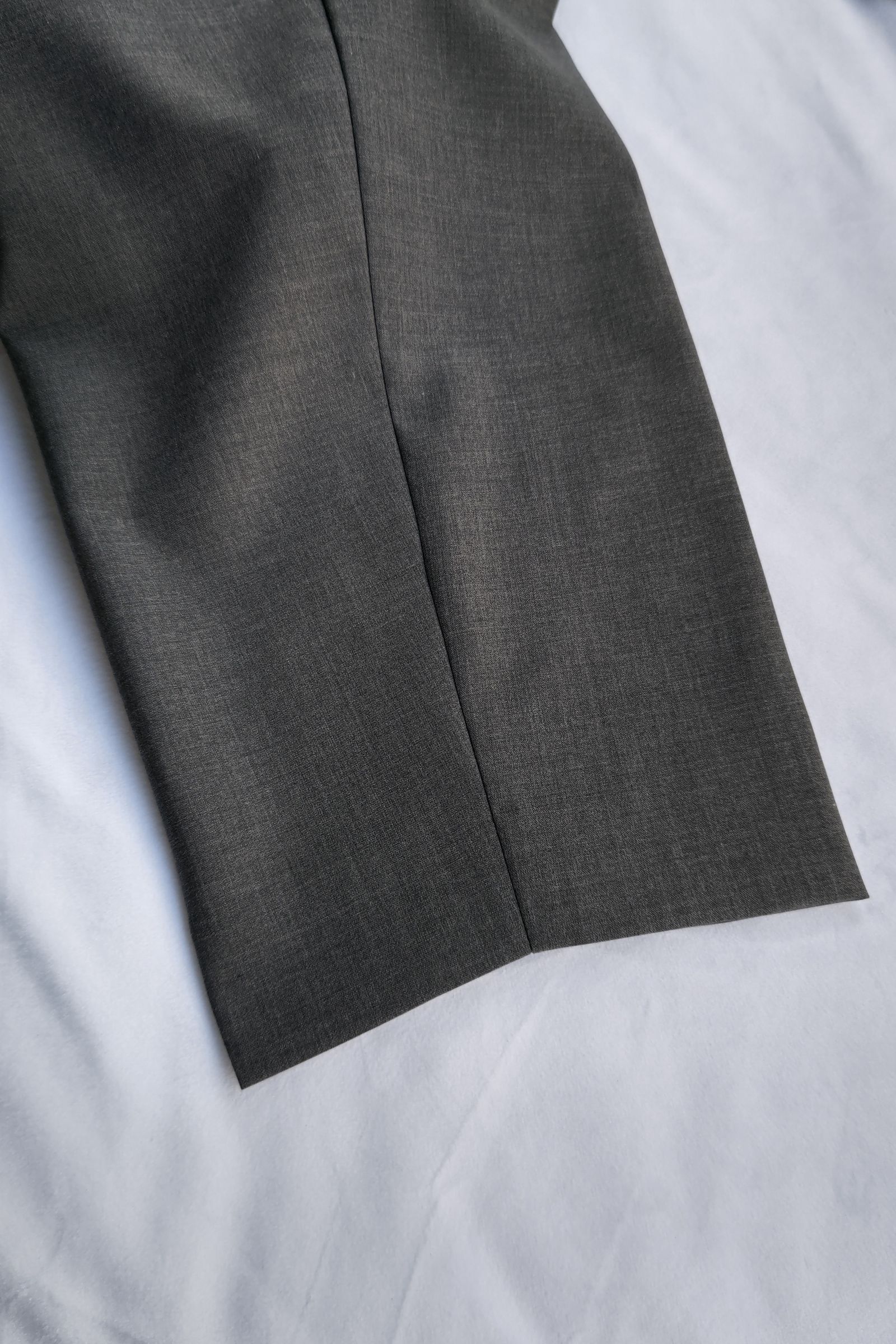 kontor - 3 pleat wool pants -dark gray- 23ss | asterisk