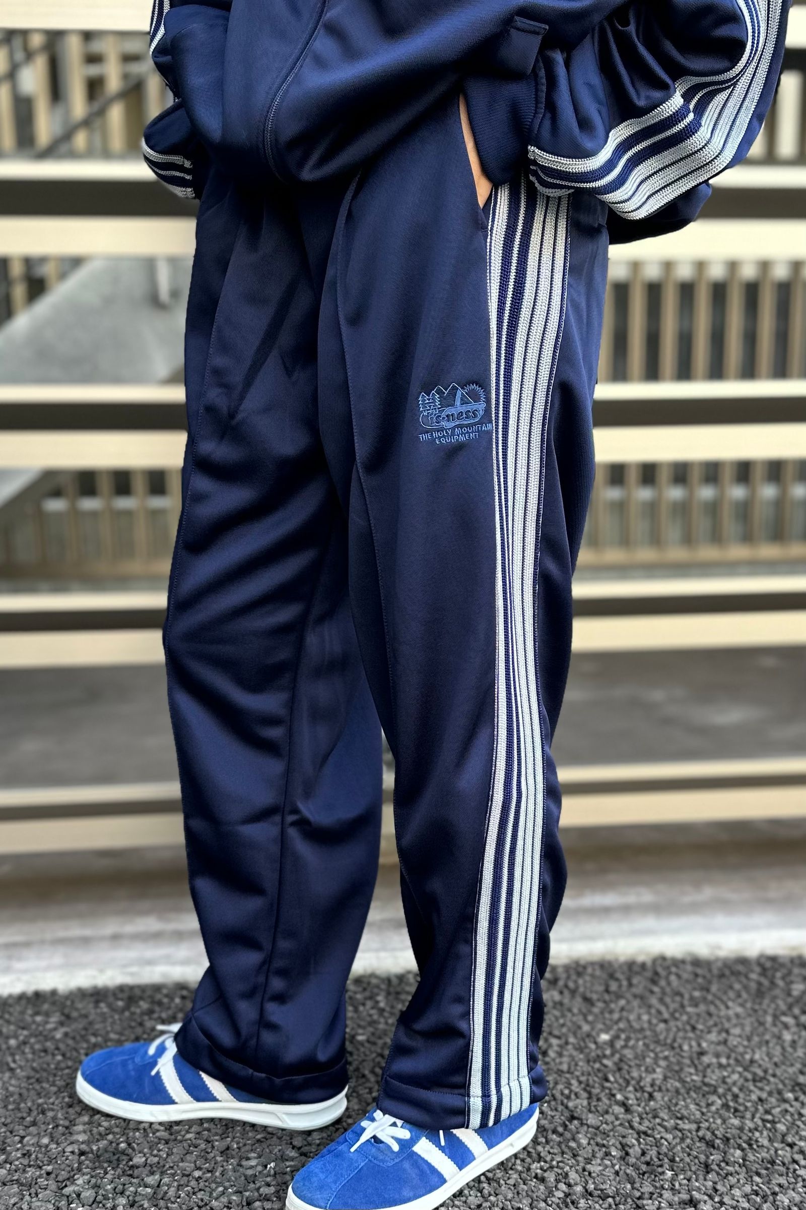 is-ness - track pants -navy- 23aw men | asterisk