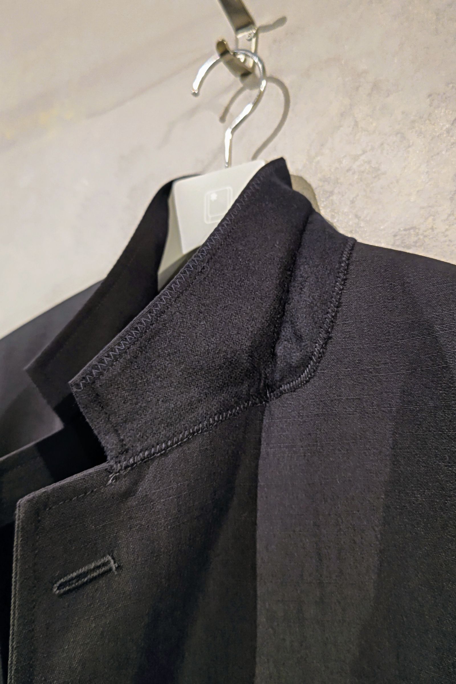 A.PRESSE - Slub wool navy blazer-navy-24ss | asterisk