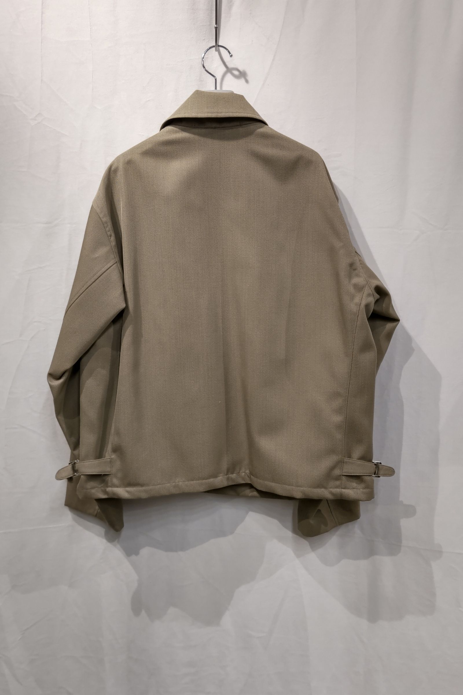 A.PRESSE - covert cloth sports jacket -khaki- 23ss | asterisk A.PRESSE - covert cloth sports jacket -khaki- 23ss | asterisk