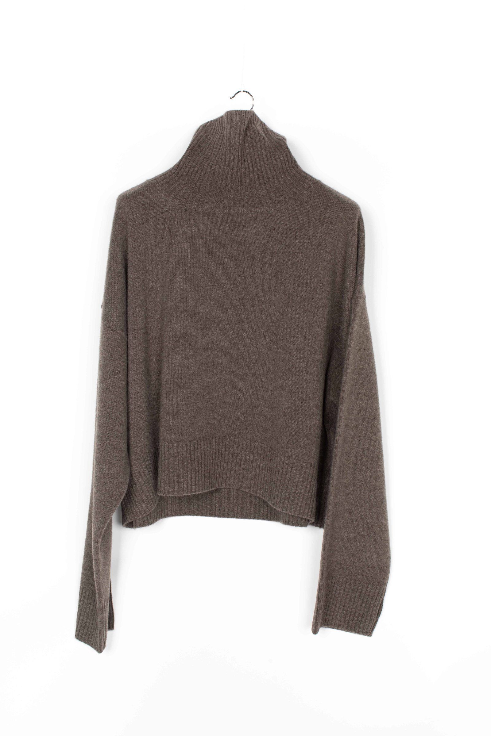 SEEALL - 【先行予約】extraover highneck sweater/yak-natural grey