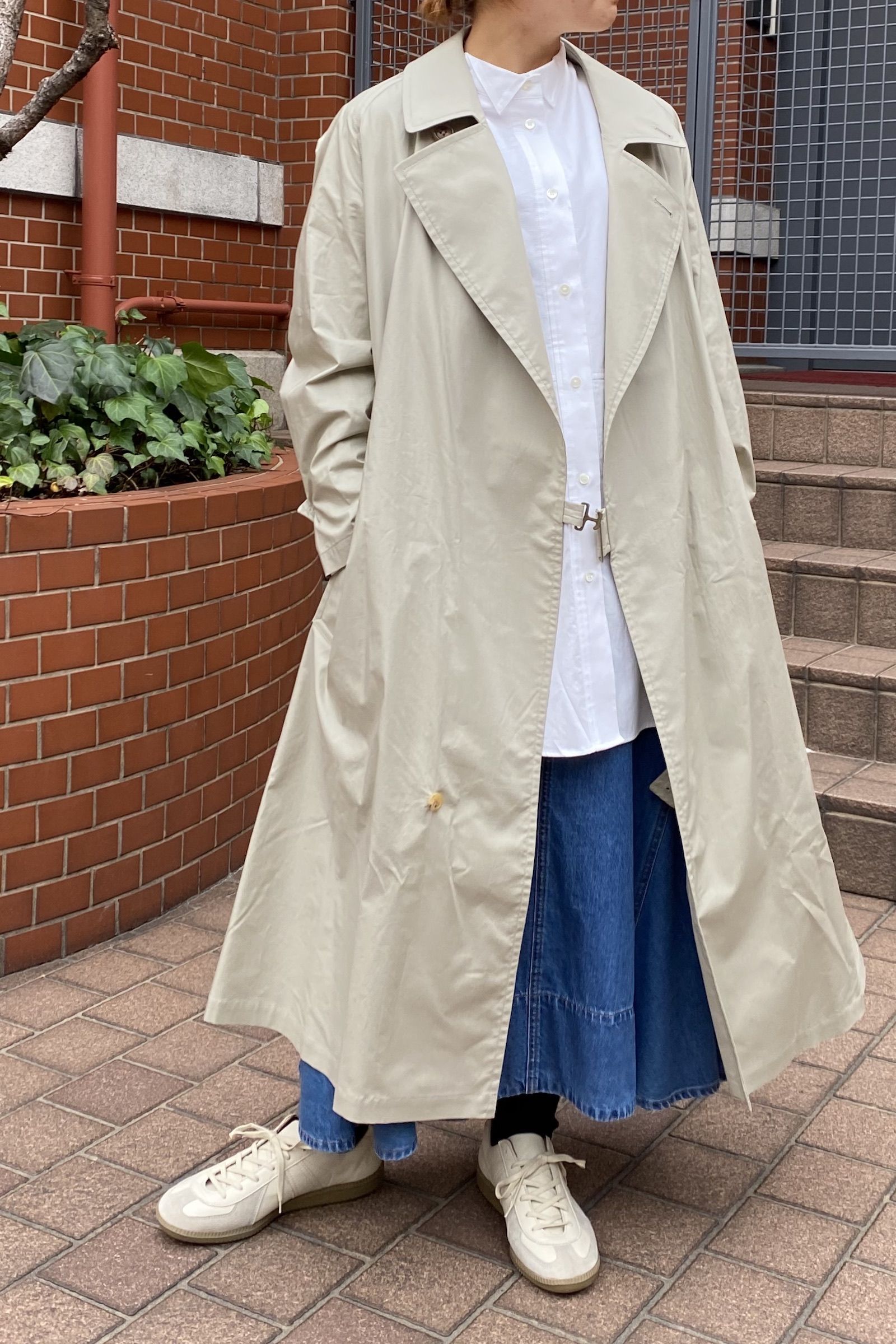 キナリ・ベージュ 【新品】CIOTA タイロッケンコート（Gabardine