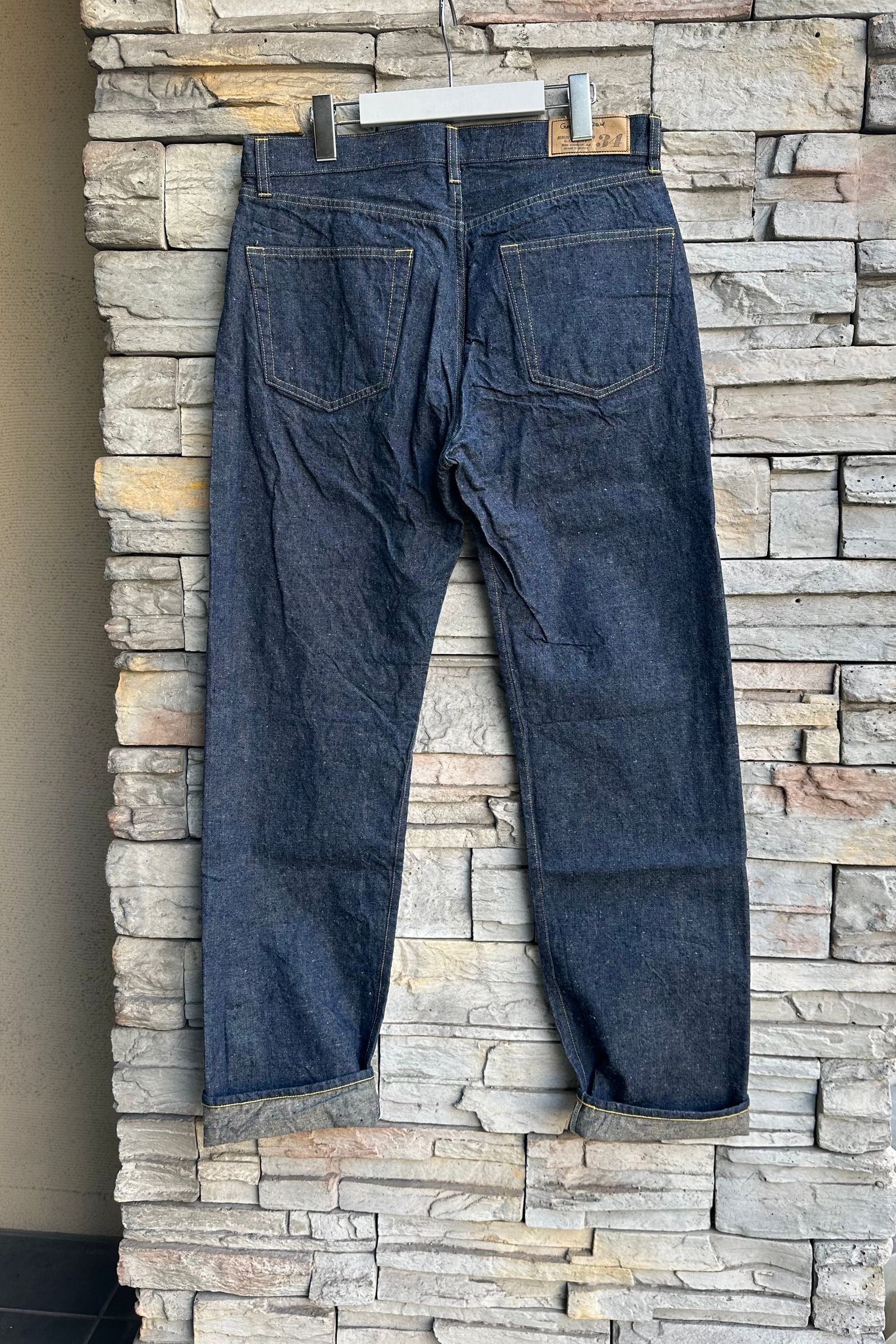 Gurank - selvedge denim pants-indigo-24ss | asterisk