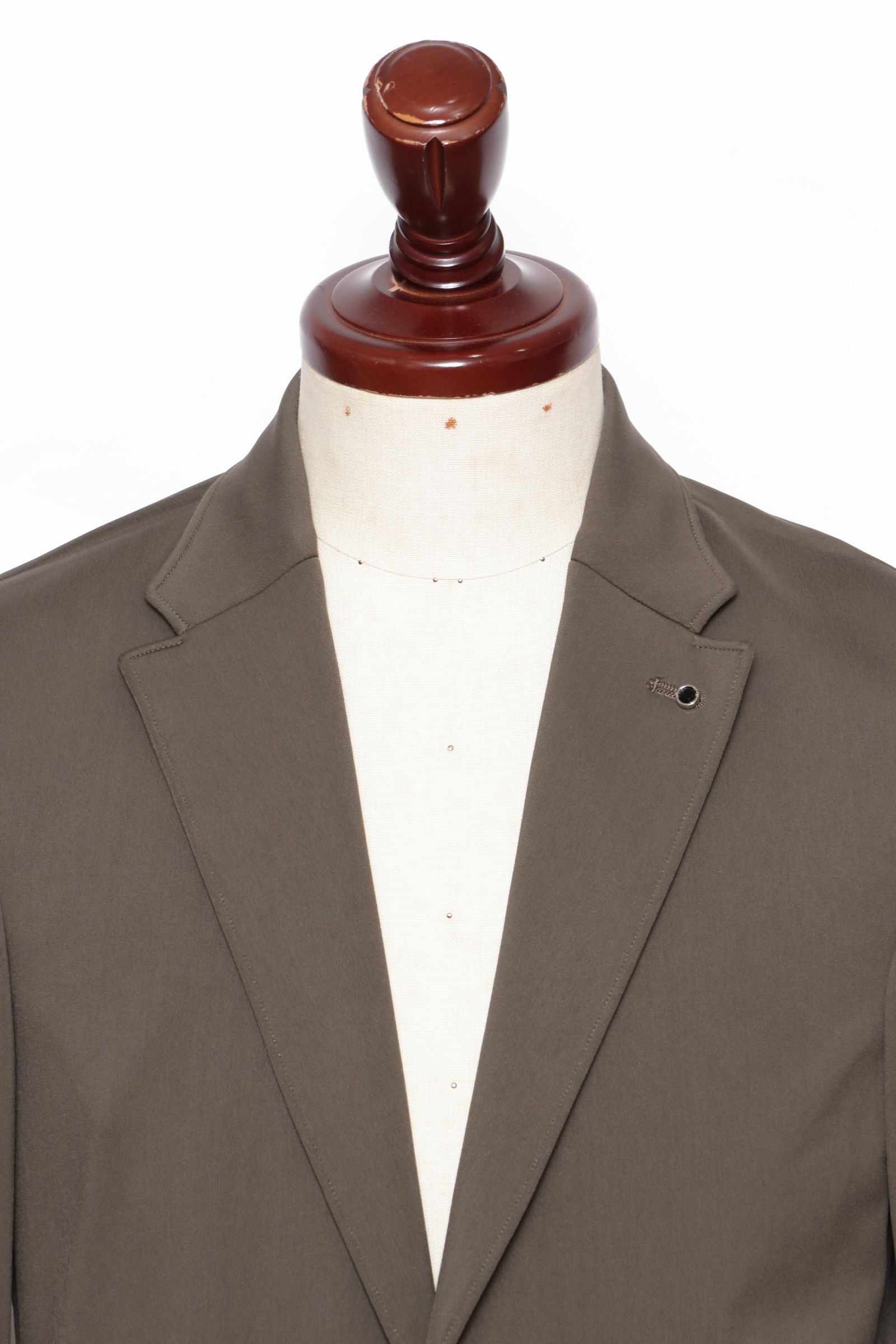 【セットアップあり】MALPENSA  SHINE TRICOT マルペンサシャイントリコ ストレッチナイロン 2B ジャケット / KKI カーキ