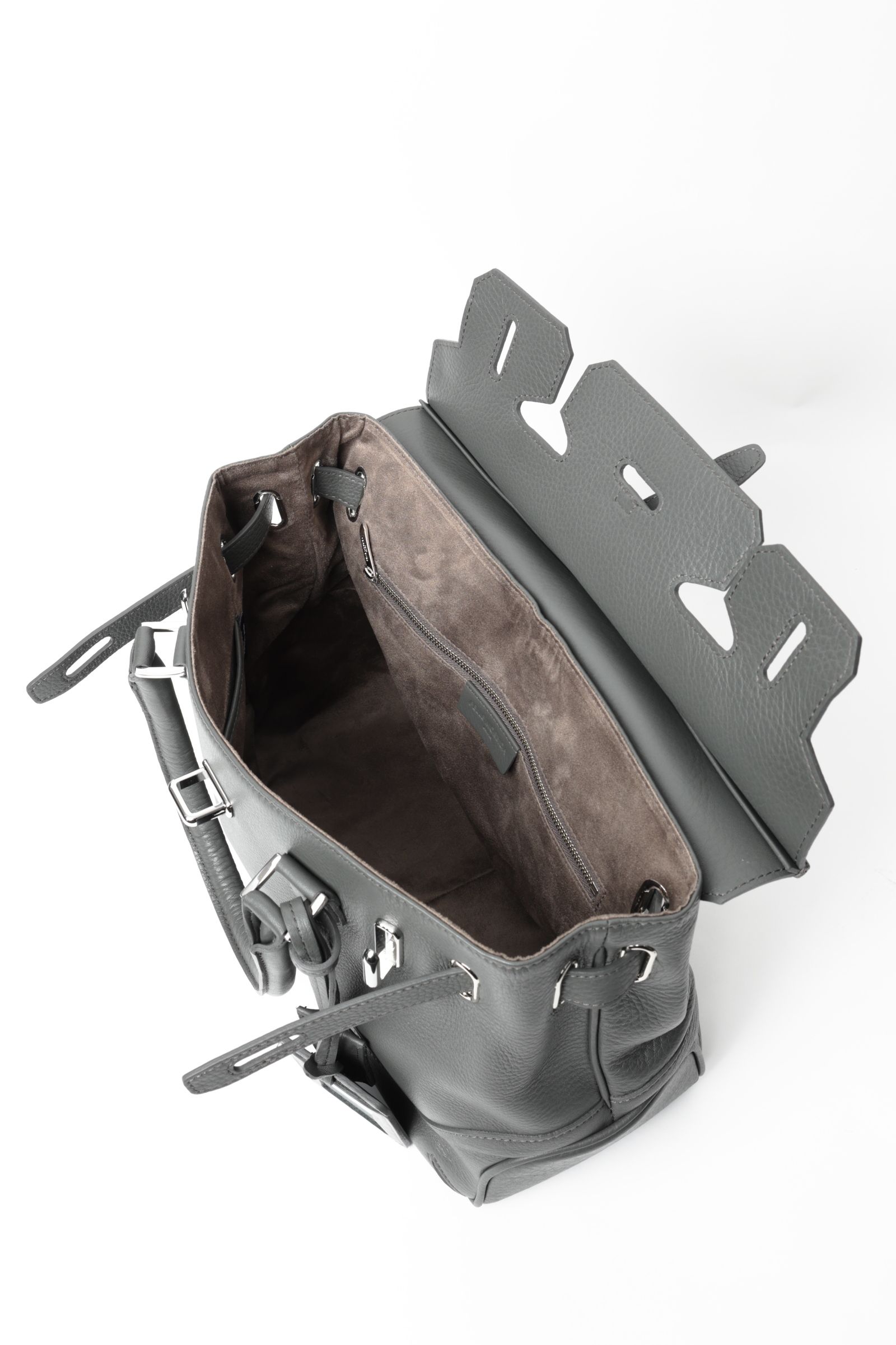 Maiden Voyageシリーズ メイデン ヴォヤージュ ミニ フラップボストンバッグ / チャコールグレー