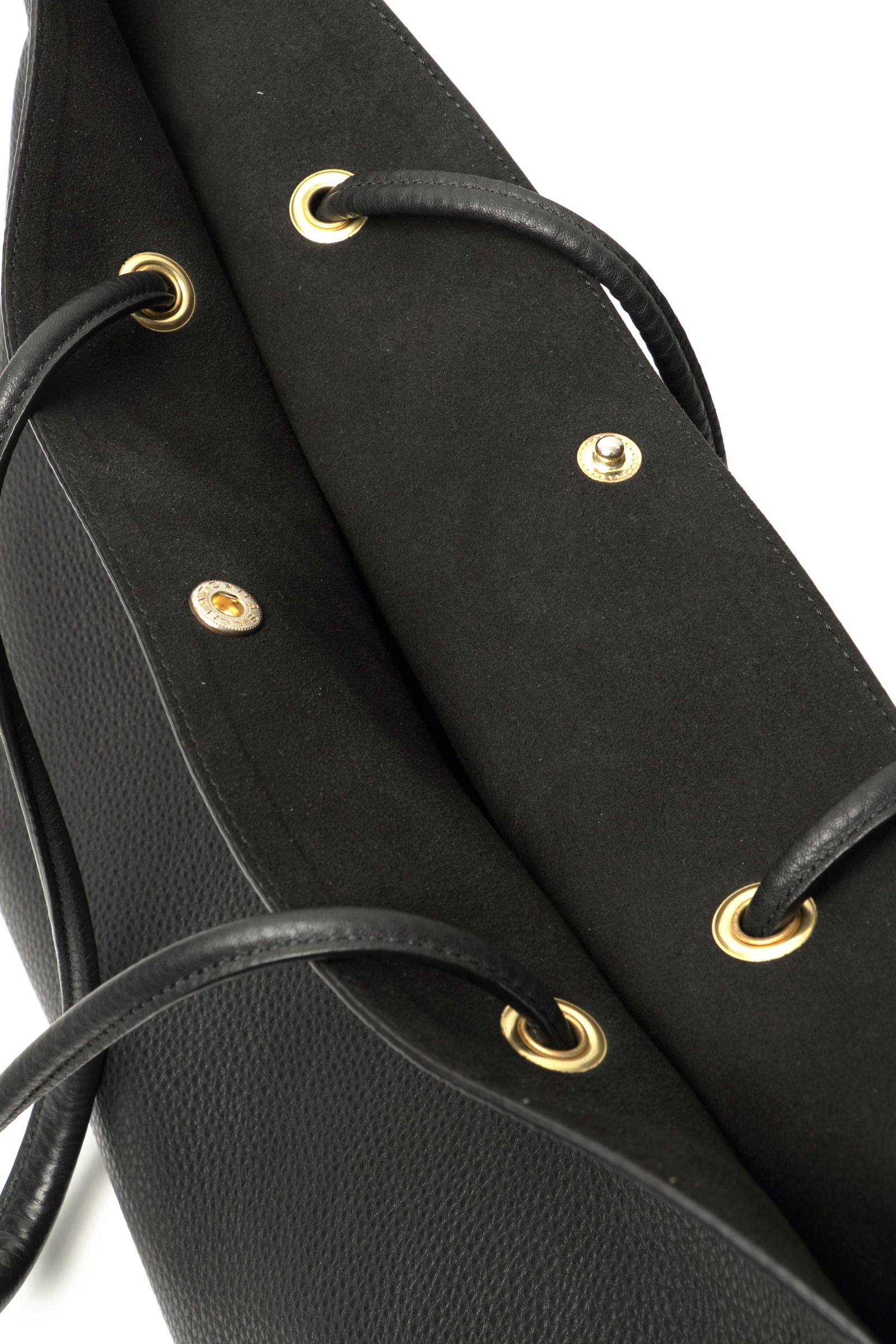 ROPE TOTE イタリアンキップレザー × 真鍮 ロープハンドル トートバック / ブラック