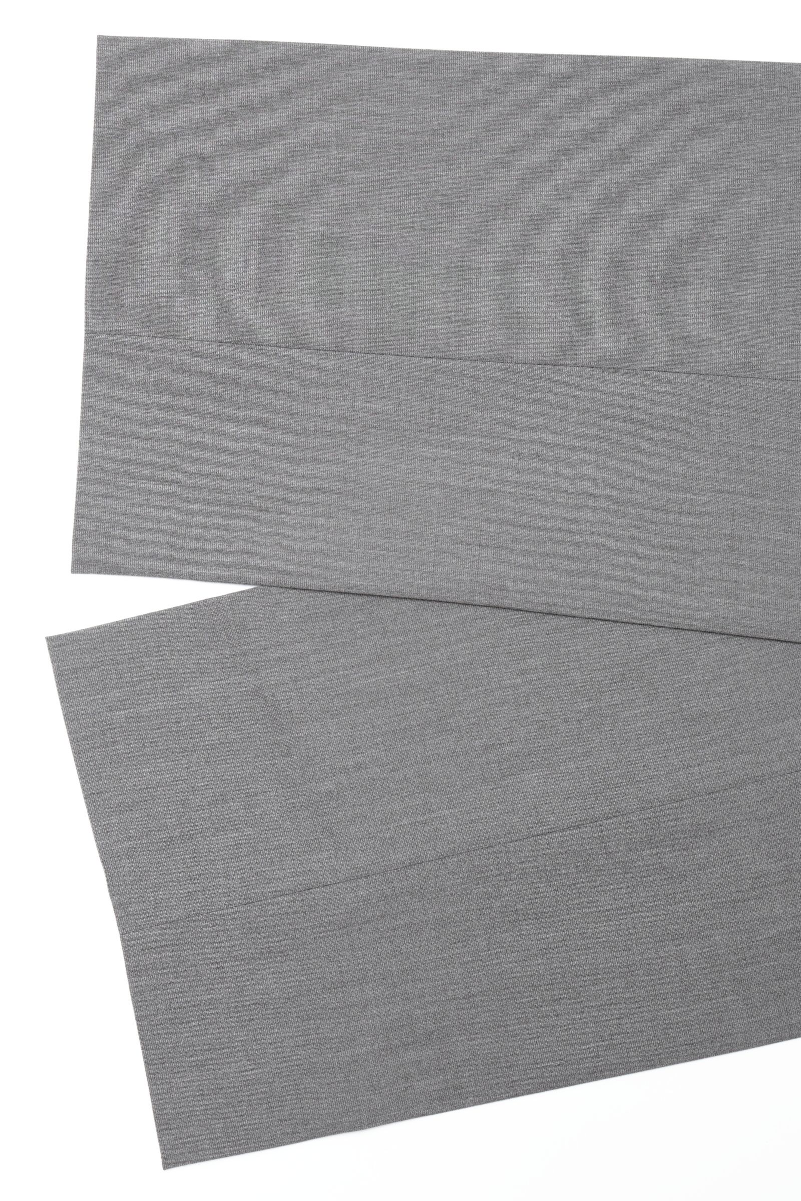 サイズ52まで ACTIVE ウール調 ポリエステル ストレッチ ノープリーツ ドレスパンツ / グレー