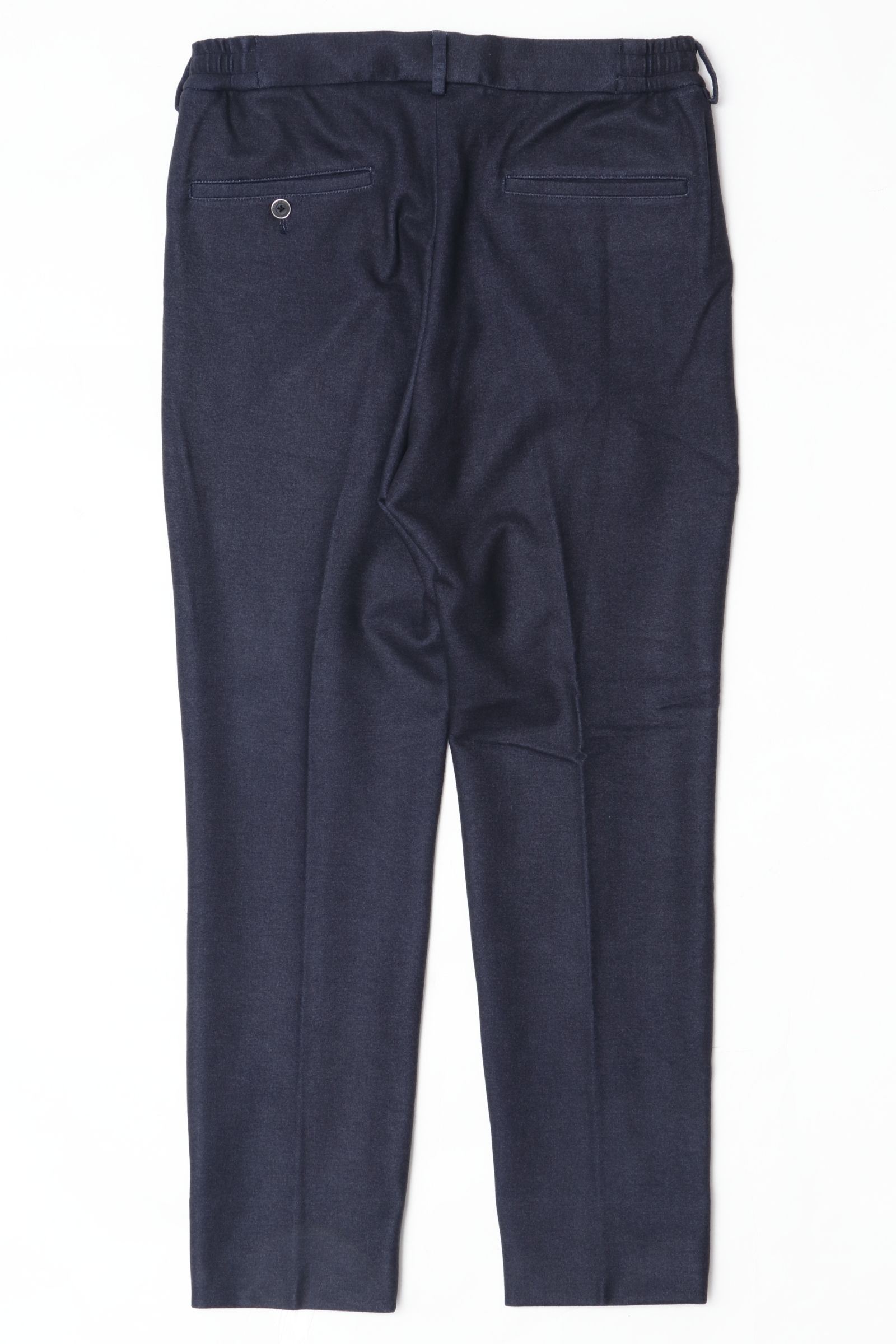 【セットアップあり】"THE FIRST CLASS" CERVINO ウォームジャージ 1プリーツ テーパード イージースラックス / NVY ネイビー