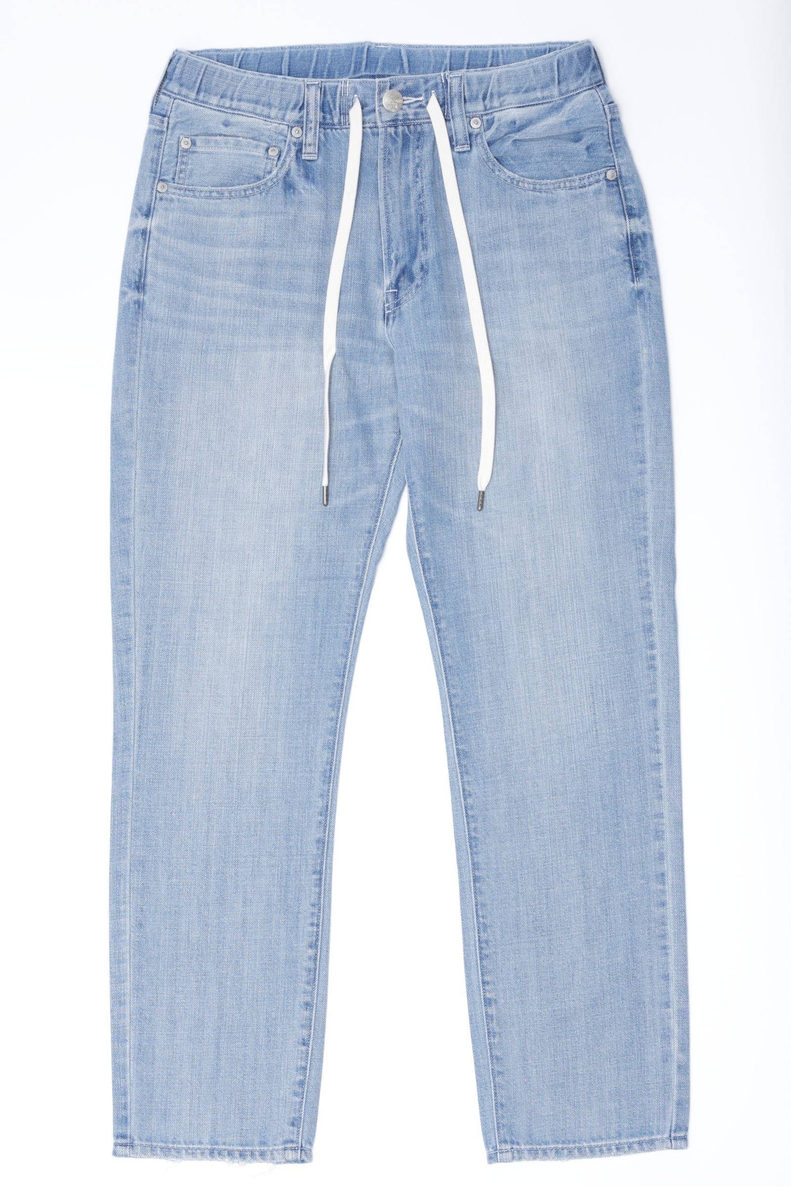 Rhythm+ Easy スリムテーパード シャーリング ハイパーストレッチ ライトオンスデニム  / ライトインディゴ kita-AirTannedLight