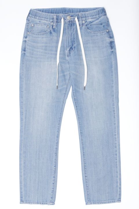 Rhythm+ Easy スリムテーパード シャーリング ハイパーストレッチ ライトオンスデニム  / ライトインディゴ kita-AirTannedLight