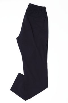 FUNCTIONAL WARDROBE ウォーターレペレント ストレッチナイロン 1プリーツ テーパード シャーリングパンツ / ブラック 9300