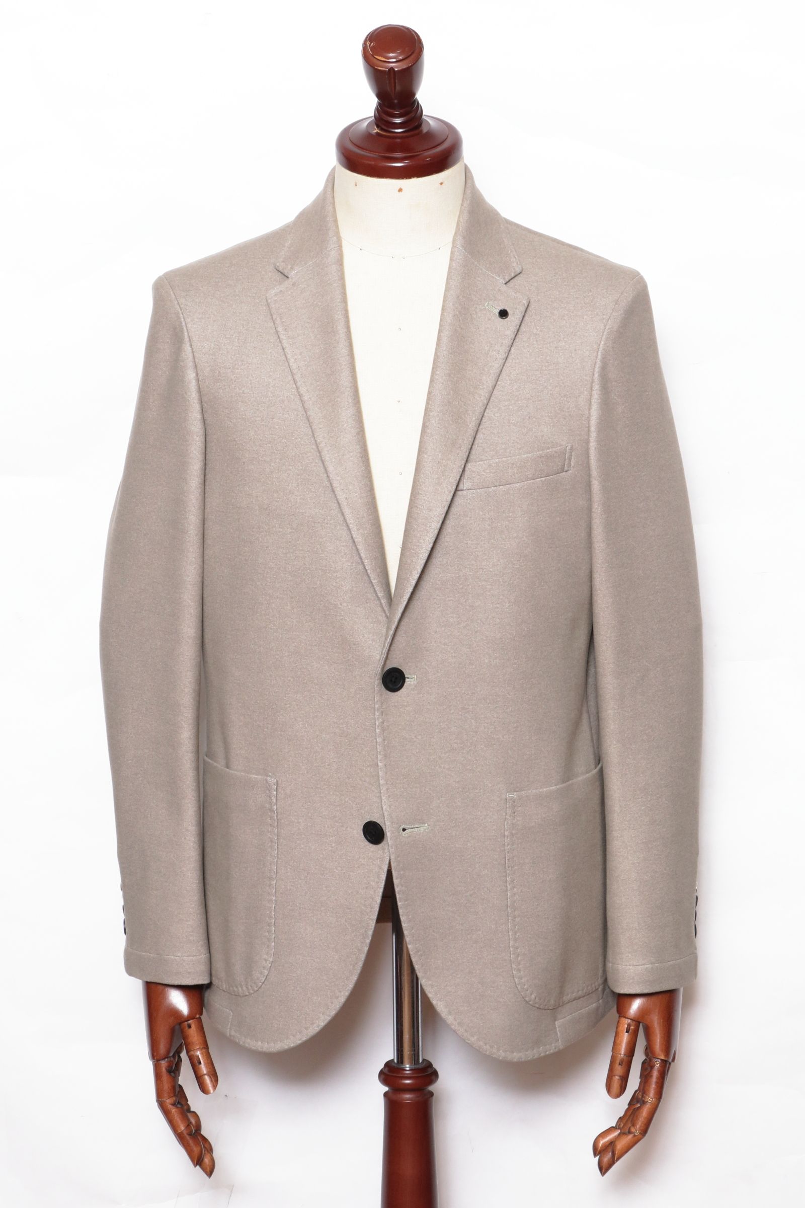 【セットアップあり】"THE FIRST CLASS" CERVINO ウォームジャージ 2B テイラードジャケット / LBEG ライトベージュ