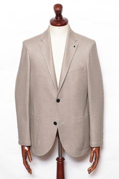 【セットアップあり】"THE FIRST CLASS" CERVINO ウォームジャージ 2B テイラードジャケット / LBEG ライトベージュ