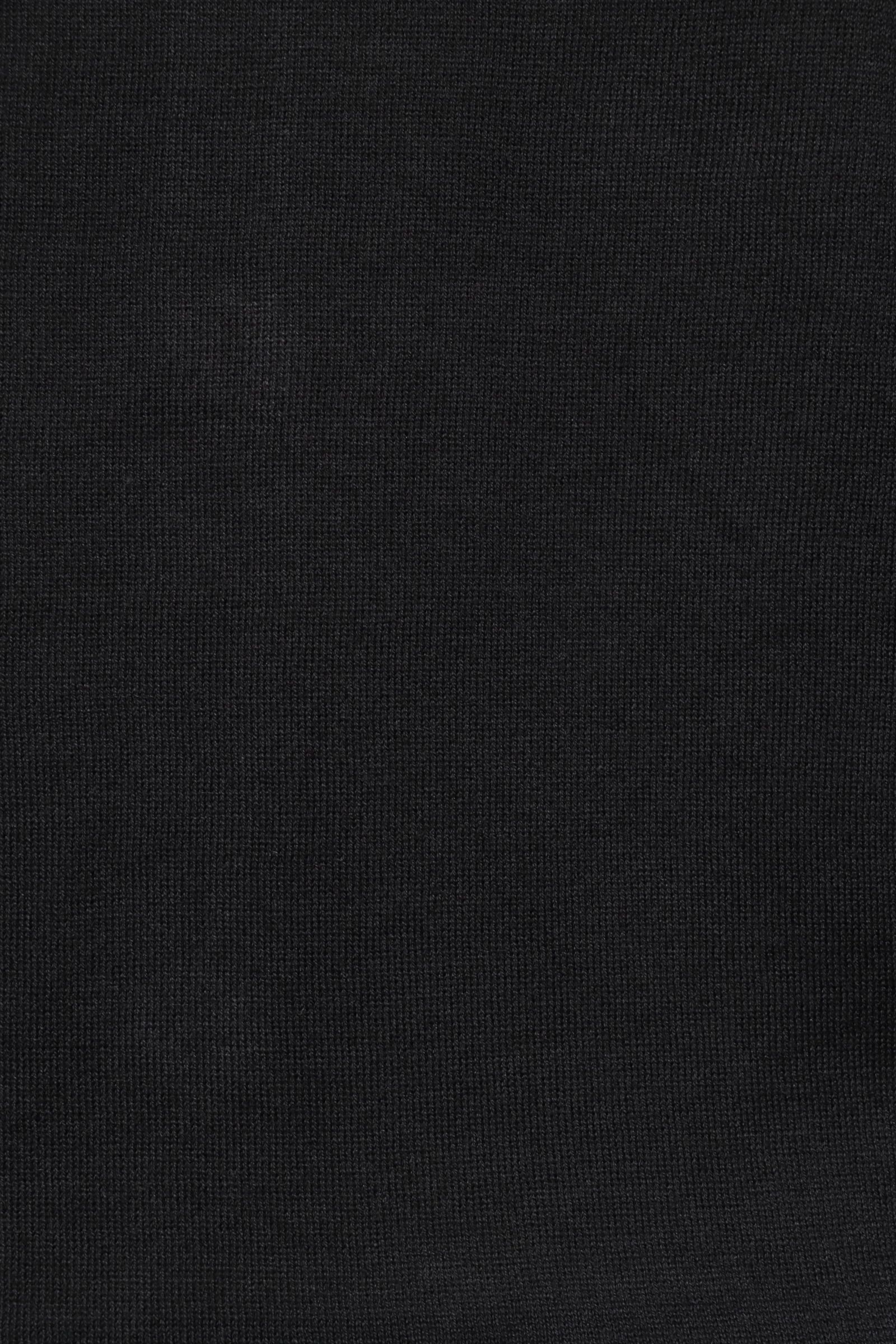 【MODERN FIT】WISTING シーアイランドコットン 30ゲージ Vネック ニットカーディガン  / BLACK ブラック