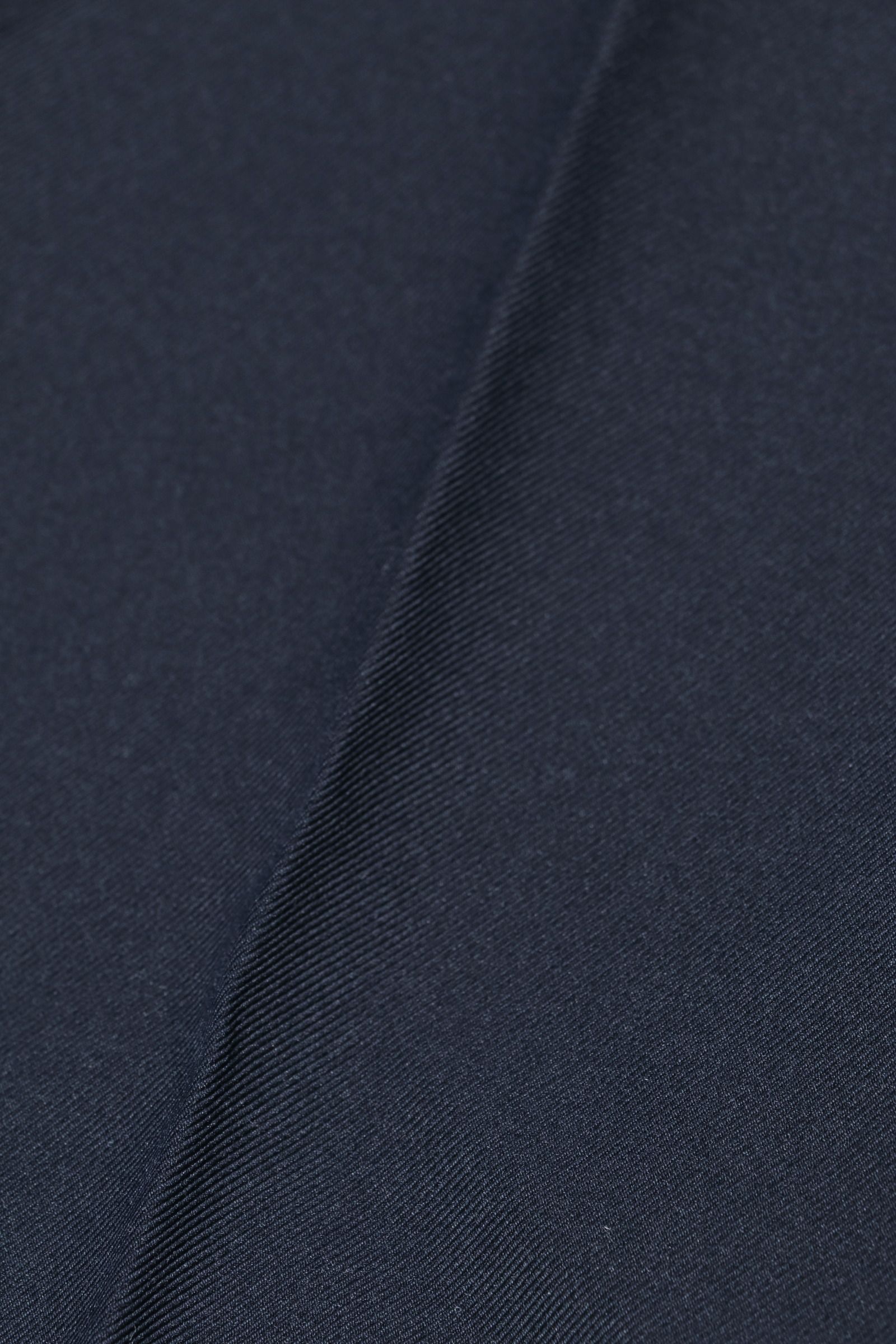 BASIC PANTS コットンライク ストレッチ ポリエステル  スリムフィット パンツ / ネイビー