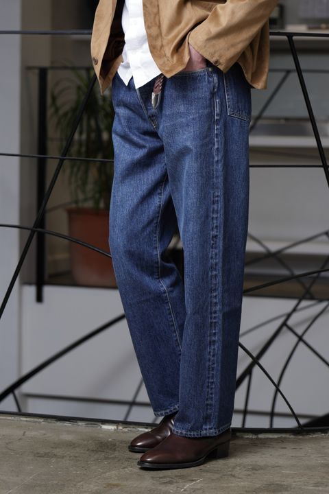 ベージュとインディゴでつくる大人のワークミックス