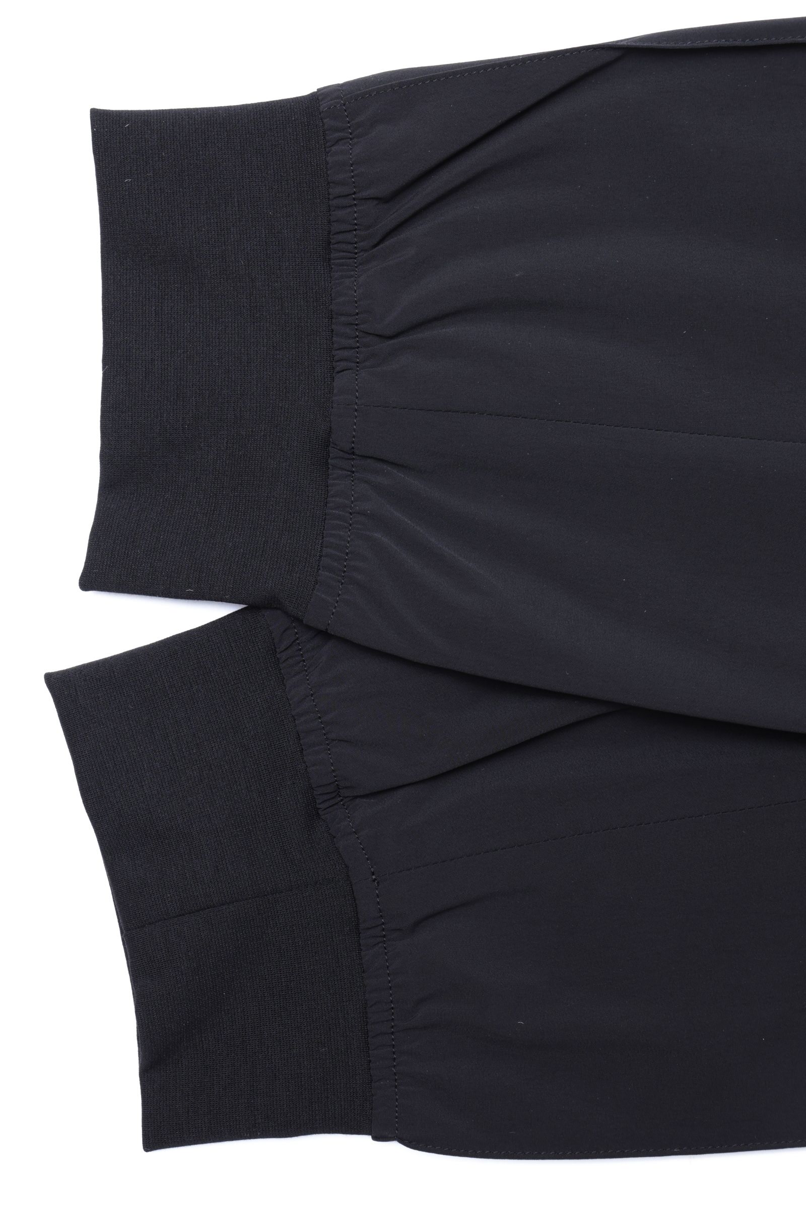 MANFRED RIB A3710 Shaka Nume Nylon 軽量ストレッチナイロン リブパンツ / ブラック 90