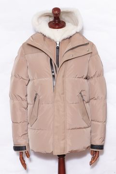 RILEY  ムートンコンビ ハイブリッド ダウンジャケット / キャメル