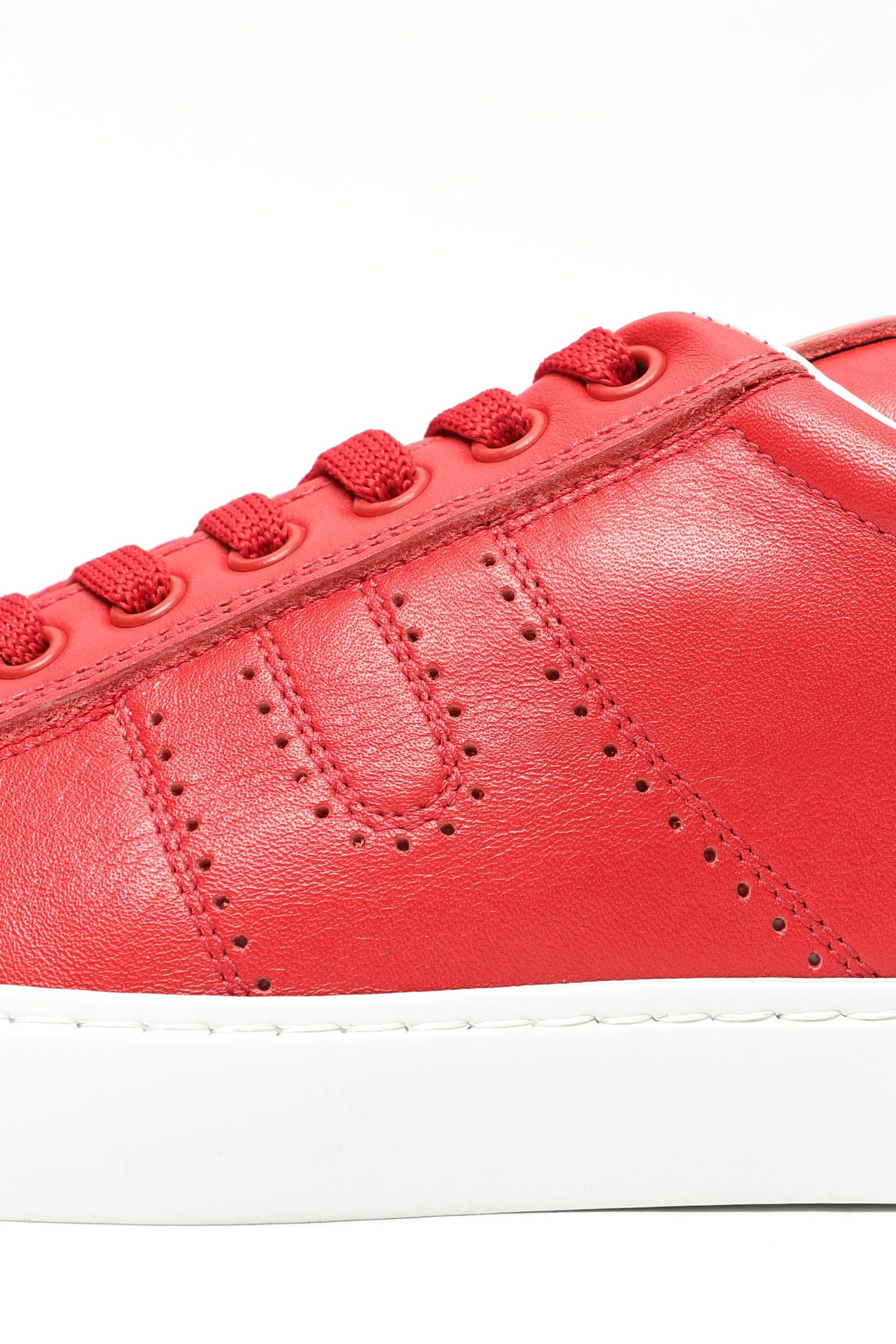 OPL1 カーフレザー スニーカー / レッド【M3.com 掲載商品】