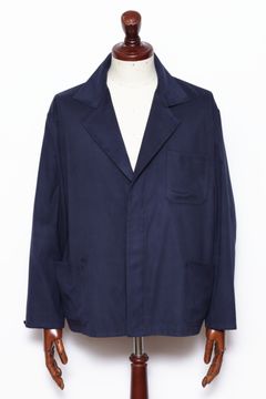 フェイクスエード カバーオール ジャケット / ネイビー