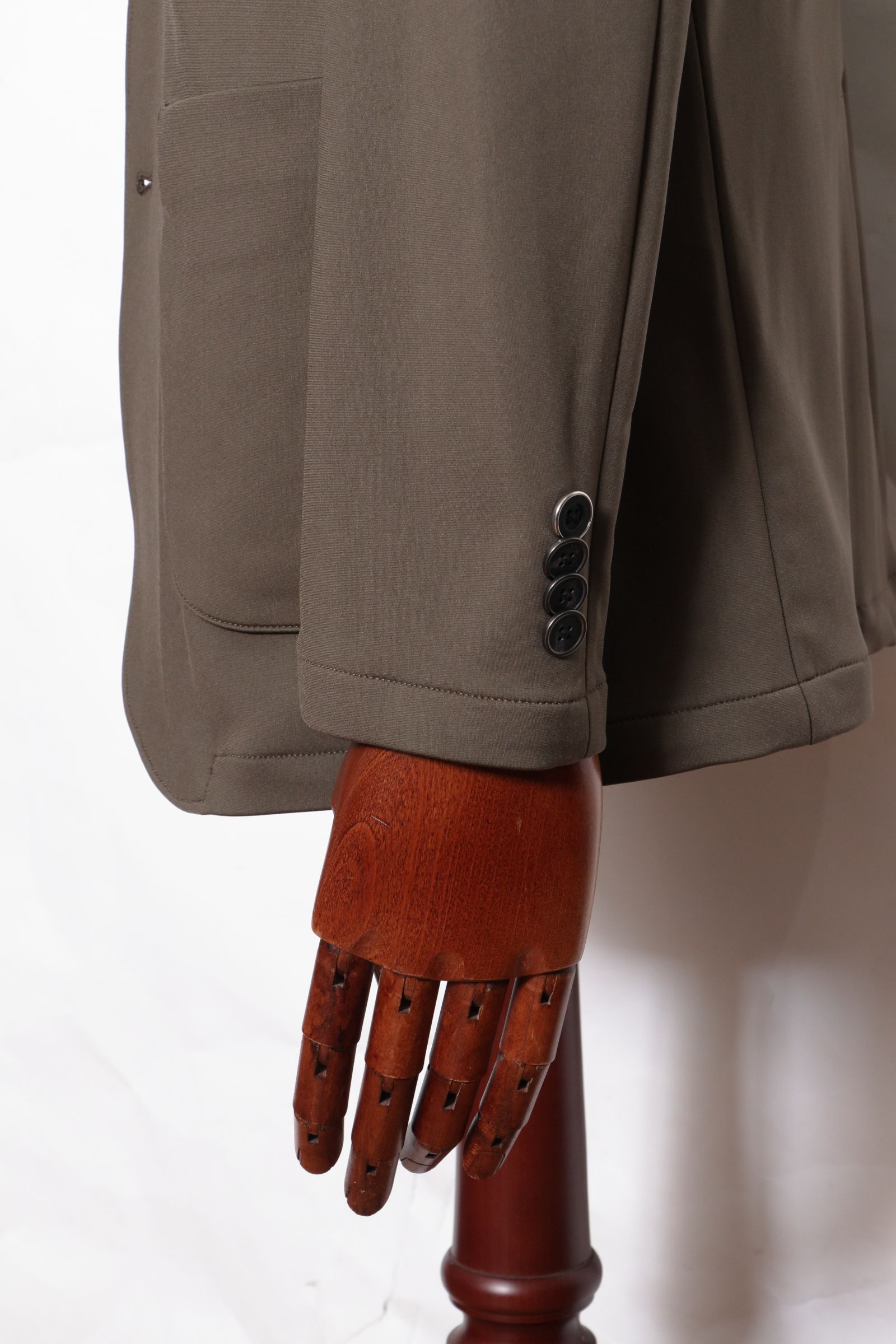 【セットアップあり】MALPENSA  SHINE TRICOT マルペンサシャイントリコ ストレッチナイロン 2B ジャケット / KKI カーキ