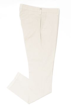ALEXANDER コットンストレッチ ガーメントダイ スリムフィット チノ / STUCCO ベージュ