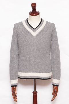 "GRANSASSO"クリケットニットを使用したドレカジスタイル