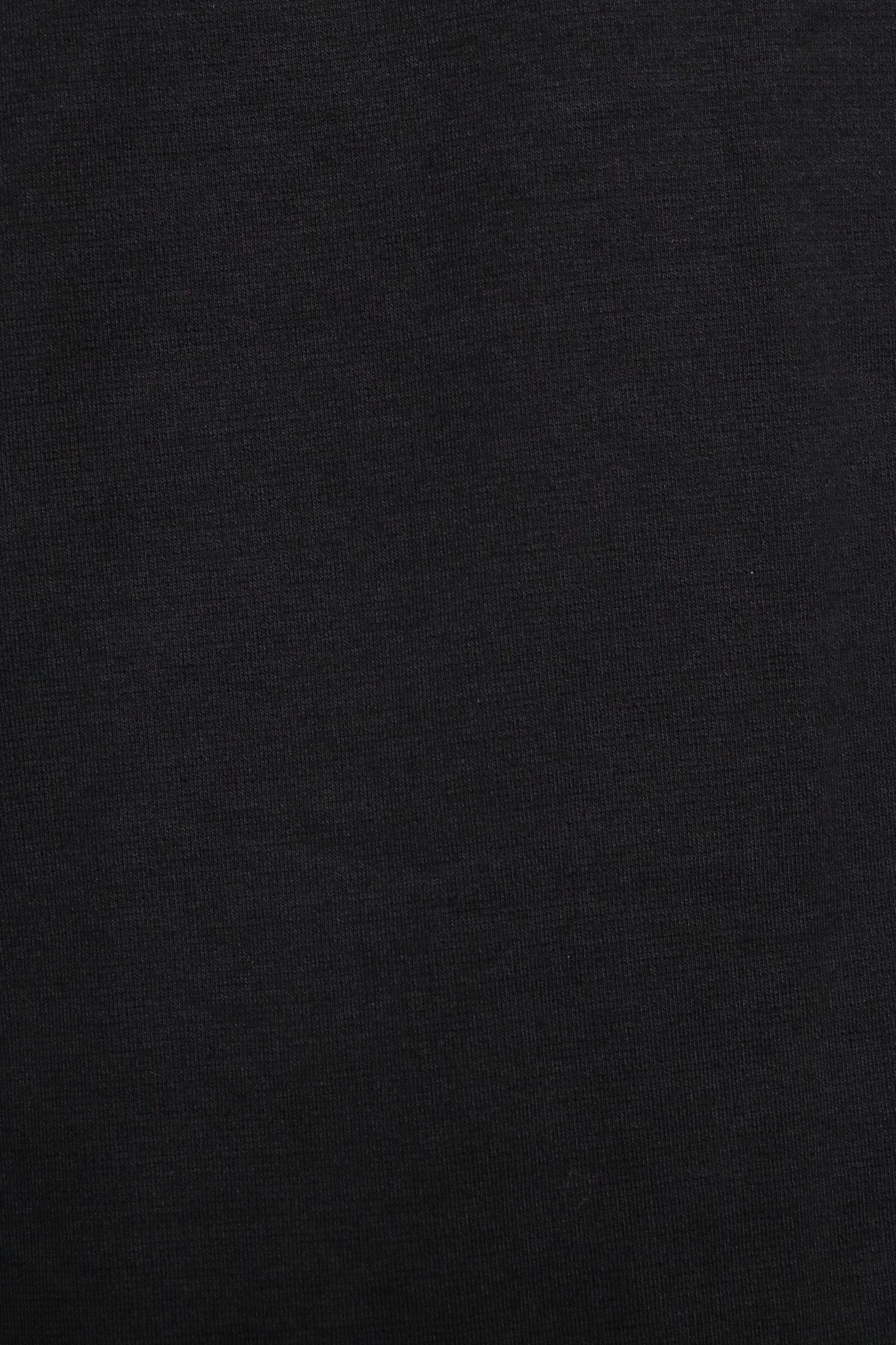PABLO MOCK シルケット加工コットン ロングスリーブ モックネックカットソー / ブラック